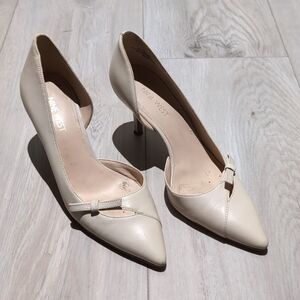 Nine West white pumps
